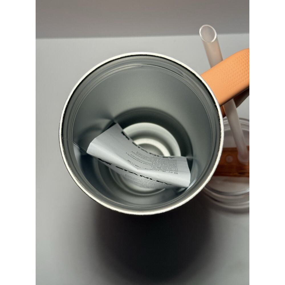 Stanley Limited Edition APRICOT 40oz Protour Flip Straw Quencher Tumbler BNWT - Picture 6 of 6